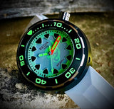 Regia Diver - NEW White Scuba Ghost dial (Silver) (free shipping)