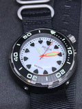 Regia Diver - NEW White Scuba Ghost RIDER dial (Silver) (free shipping)