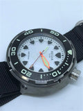 Regia Diver - NEW White Scuba Ghost RIDER dial (Silver) (free shipping)