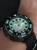 Regia Diver - NEW White Scuba Ghost RIDER dial (Silver) (free shipping)