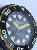 Custom made Regia Diver patina and aged dial - Black dial (free shipping) (1 piece only)