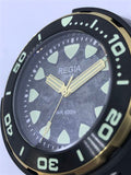 Custom made Regia Diver patina and aged dial - Black dial (free shipping) (1 piece only)