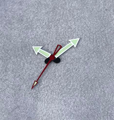 Upgrade to Double Arrow laser cut 3 hands - Hr/Min/Sec (free shipping)