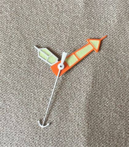 Upgrade to Vintage 8200 remake laser cut 3 hands - Hr/Min/Sec (free shipping)