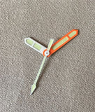 Upgrade to Straight laser cut 3 hands - Hr/Min/Sec (free shipping)