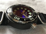 Regia Diver - NEW Blue sunburst dial (Silver) (free shipping)