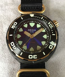 Regia Diver - NEW Blue sunburst dial (Gold) (free shipping)