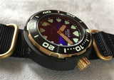 Regia Diver - NEW Blue sunburst dial (Gold) (free shipping)