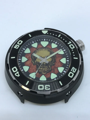 Timothy John custom painted dial (Regia Armour Fish Diver -silvertone) (free shipping) (1 piece only)