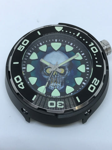 Timothy John custom painted dial (Regia Armour Fish Diver -silvertone) (free shipping) (1 piece only)