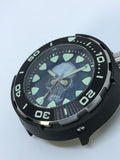 Timothy John custom painted dial (Regia Armour Fish Diver -silvertone) (free shipping) (1 piece only)