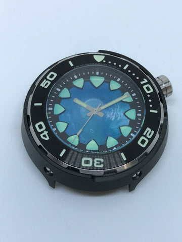 Timothy John custom painted dial (Regia Armour Fish Diver -silvertone) (free shipping) (1 piece only)