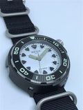 Regia Diver - NEW White Scuba Ghost dial (Silver) (free shipping)
