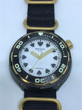 Regia Diver - NEW White Scuba Ghost dial (Gold) (free shipping)