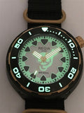 Regia Diver - NEW White Scuba Ghost dial (Gold) (free shipping)