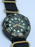 Regia Diver - NEW Angry Eye Grey sunburst dial (Gold) (free shipping)
