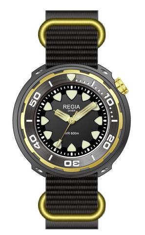 Regia Diver - Black dial (Gold) (free shipping)