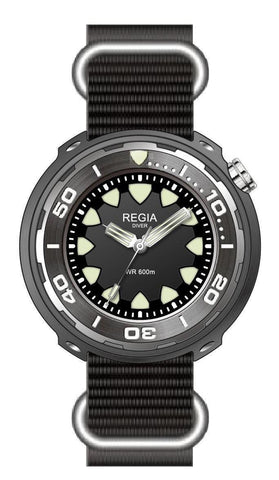 Regia Diver - Black dial (Silver) (free shipping)