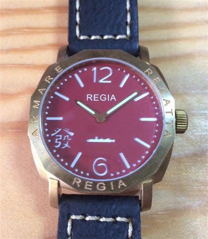 R105 /CRIMSON Red  - Number dial (engraved bezel) (free shipping)