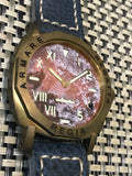 NEW ! R105 / Custom made patina dial - Cali dial (engrave bezel) (free shipping) (1 piece only)