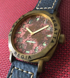 NEW ! R105 / Custom made patina dial - Cali dial (engrave bezel) (free shipping) (1 piece only)